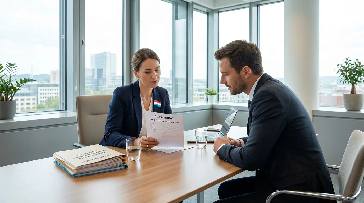 Entretien de recrutement dans une entreprise de nettoyage au Luxembourg