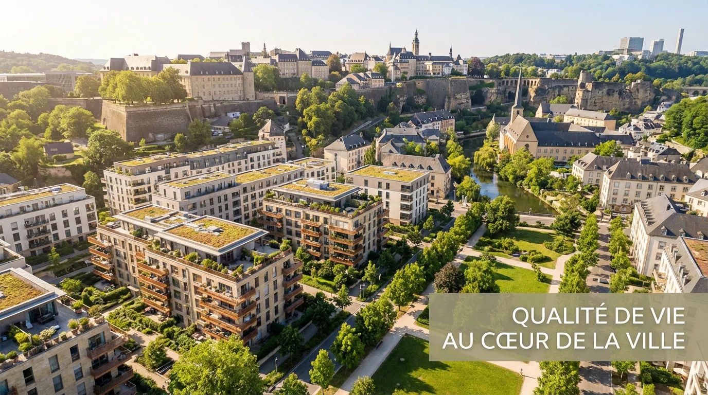 Vue sur Luxembourg, ville où la demande de nettoyage à domicile progresse
