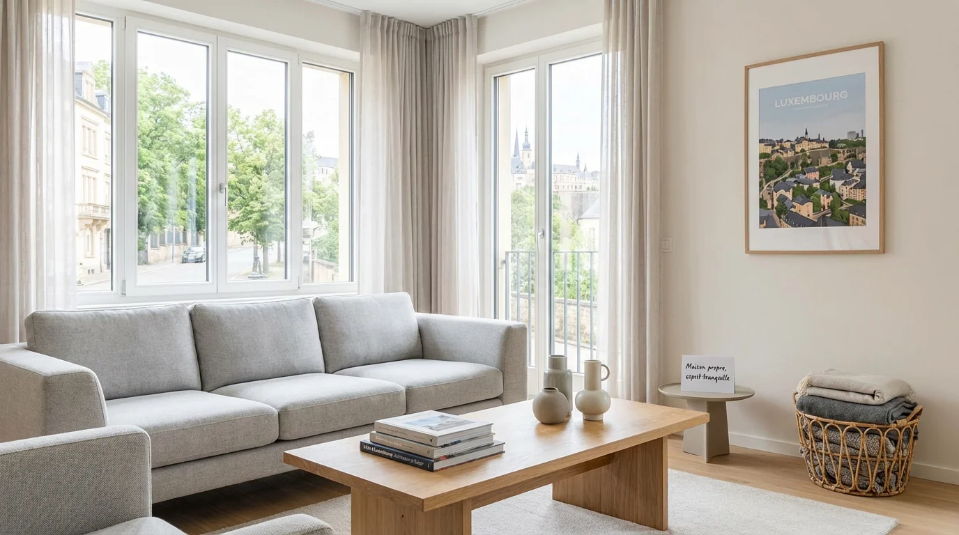 Intérieur de maison soigné à Luxembourg illustrant le besoin de personnel de maison qualifié