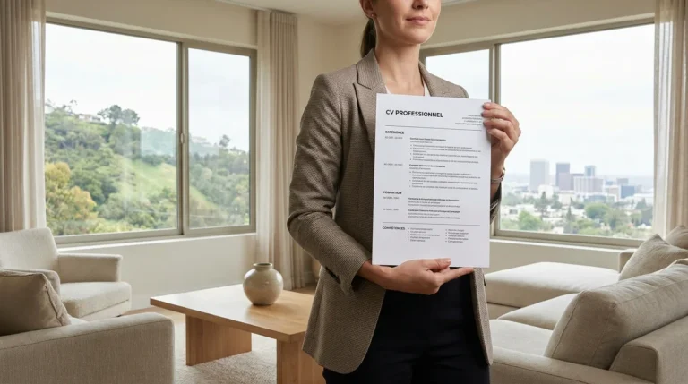 CV d'aide ménagère à domicile prêt pour une candidature au Luxembourg
