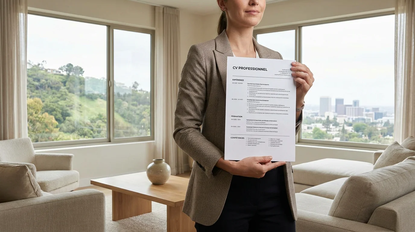 CV d'aide ménagère à domicile prêt pour une candidature au Luxembourg