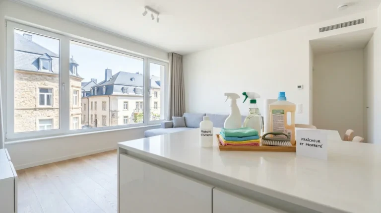 Intérieur d'appartement propre et lumineux à Luxembourg