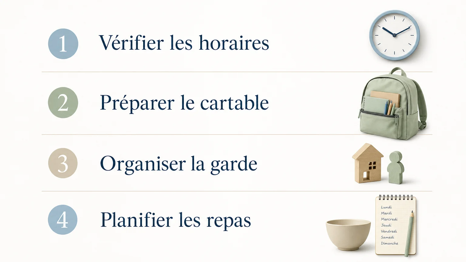 Checklist pratique pour organiser la rentrée scolaire en famille
