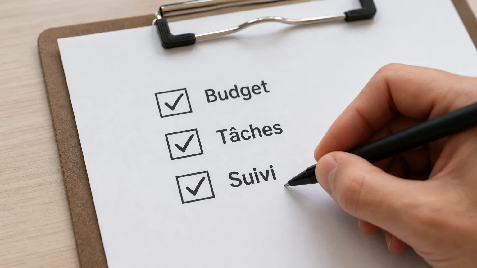 Liste de vérification du budget, des tâches et du suivi du ménage